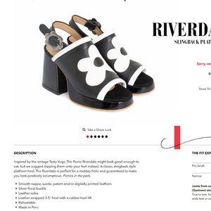 *NEW* John Fluevog - 'Riverdale' Slingback Platform Heel